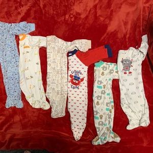 Bundle of Baby Boy Sleepers